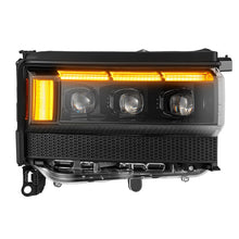 Load image into Gallery viewer, AlphaRex Headlights AlphaRex 24-26 Toyota LC250 NOVA LED Proj Headlight Alpha Blk w/Activ Light/Seq Signal/Switchback
