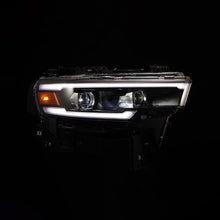 Load image into Gallery viewer, AlphaRex Headlights AlphaRex 25-26 Dodge Ram 1500 Luxx LED Proj Headlights -Black w/Activ Lit/ Seq Signal/Switchbk DRL
