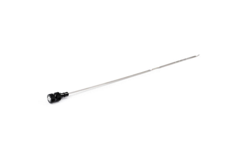 AMS Performance Subaru WRX billet oil dipstick with black anodized cap and stainless steel rod
