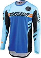 Load image into Gallery viewer, Answer ANS442628 Answer 25 Arkon Nitrus Jersey Blue/Black/Hyper Orange Youth - Medium
