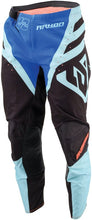 Load image into Gallery viewer, Answer Arkon Nitrus motocross pants in blue and black with light blue accents and reinforced knee areas
