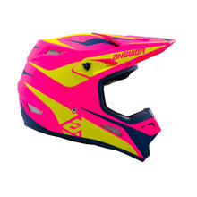 Load image into Gallery viewer, Answer Helmets and Accessories Answer 26 AR1 Mototown Helmet Matte Pink/Hyper Acid/Grey/Black Youth - Small
