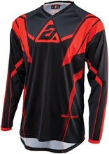 Load image into Gallery viewer, Answer Syncron Envenom Jersey XS black and red racing suit top with long sleeves
