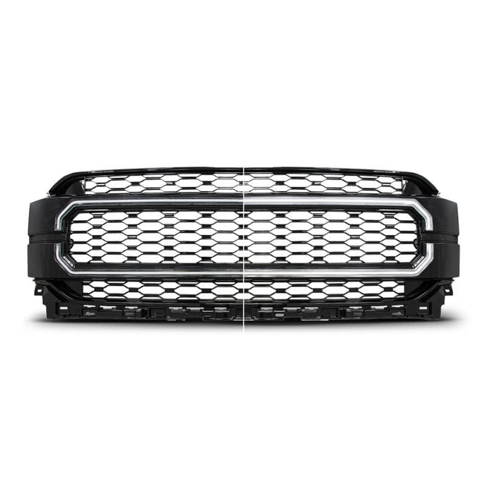 ANZO ANZ901029 Anzo 21-23 Ford F150 Black Housing Full LED Light Tube Front Grille