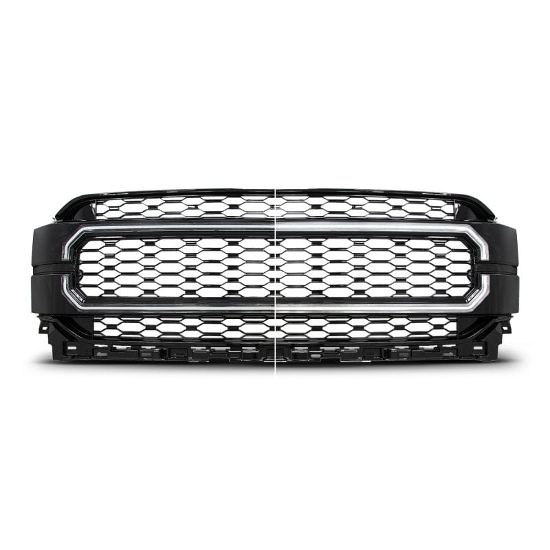 ANZO ANZ901029 Anzo 21-23 Ford F150 Black Housing Full LED Light Tube Front Grille