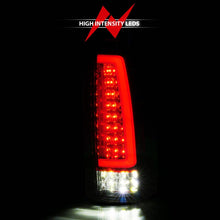 Load image into Gallery viewer, ANZO ANZ311484 ANZO 88-99 Chevy C/K1500/2500/3500 Full LED Light Tube Taillights Chrome Housing Red/Clear Lens
