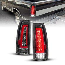Load image into Gallery viewer, ANZO ANZ311485 ANZO 88-99 Chevy/GMC C/K1500/2500/3500 Full LED Light Tube Taillights Black Housing Clear Lens

