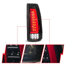 Load image into Gallery viewer, ANZO ANZ311486 ANZO 88-99 Chevy/GMC C/K1500/2500/3500 Full LED Light Tube Taillights Black Housing Smoke Lens
