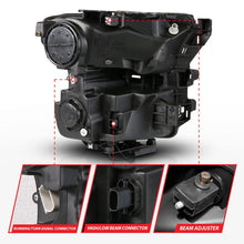 Load image into Gallery viewer, ANZO Headlights ANZO 15-17 Ford F-150 (Factory Halogen Model ONLY) Full LED Proj Headlights  Init/SeqSig Black- Pair
