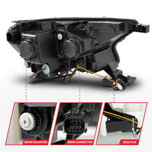 Load image into Gallery viewer, ANZO Headlights ANZO 19-23 Ford Ranger (Factory Halogen Model) Full LED Proj Headlights Init/DRL/SeqSig Black - Pair
