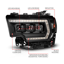 Load image into Gallery viewer, ANZO Headlights ANZO 19-24 RAM 2500/3500 Z-Series Full LED Proj Headlights DRL/Init/SeqSig - Driver Side ONLY
