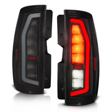 Load image into Gallery viewer, ANZO Tail Lights Anzo 07-14 Chevrolet Suburban / 07-14 GMC Yukon Black Full LED Tail Light Plank Style w/ Smoke Lens
