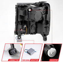 Load image into Gallery viewer, ANZO USA ZUKT_111421 ANZO USA LED Projector Headlights w/ Plank Style Chrome w/ Amber 111421
