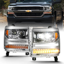 Load image into Gallery viewer, ANZO USA ZUKT_111421 ANZO USA LED Projector Headlights w/ Plank Style Chrome w/ Amber 111421
