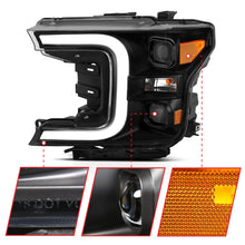 Load image into Gallery viewer, ANZO USA ZUKT_111400 ANZO USA LED Projector Headlights w/ Plank Style Switchback Black w/ Amber 111400
