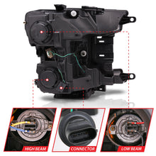 Load image into Gallery viewer, ANZO USA ZUKT_111400 ANZO USA LED Projector Headlights w/ Plank Style Switchback Black w/ Amber 111400
