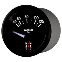 Load image into Gallery viewer, AutoMeter Gauges Autometer 52mm Stack Instruments 40-120 Degree C Electric Water Temperature Gauge - Black
