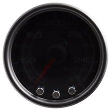 Load image into Gallery viewer, AutoMeter Gauges Autometer Spek-Pro Gauge Trans Temp 2 1/16in 300f Stepper Motor W/Peak &amp; Warn Blk/Smoke/Blk
