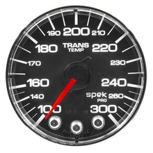 Load image into Gallery viewer, AutoMeter Gauges Autometer Spek-Pro Gauge Water Temp 2 1/16in 300f Stepper Motor W/Peak &amp; Warn Blk/Chrm

