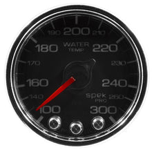 Load image into Gallery viewer, AutoMeter Gauges Autometer Spek-Pro Gauge Water Temp 2 1/16in 300f Stepper Motor W/Peak &amp; Warn Blk/Chrm
