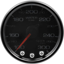 Load image into Gallery viewer, AutoMeter Gauges Autometer Spek-Pro Gauge Water Temp 2 1/16in 300f Stepper Motor W/Peak &amp; Warn Blk/Smoke/Blk
