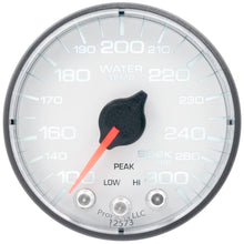 Load image into Gallery viewer, AutoMeter Gauges Autometer Spek-Pro Gauge Water Temp 2 1/16in 300f Stepper Motor W/Peak &amp; Warn Wht/Blk
