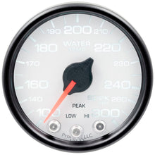 Load image into Gallery viewer, AutoMeter Gauges Autometer Spek-Pro Gauge Water Temp 2 1/16in 300f Stepper Motor W/Peak &amp; Warn Wht/Blk
