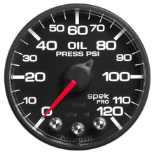 Load image into Gallery viewer, AutoMeter Gauges Autometer Spek-Pro - Nascar 2-1/16in Oil Press 0-120 psi Bfb Ecu
