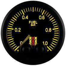 Load image into Gallery viewer, AutoMeter Gauges Autometer Stack 52mm 0-1 Bar M10 Male Pro-Control Fuel Pressure Gauge - Black
