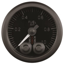 Load image into Gallery viewer, AutoMeter Gauges Autometer Stack 52mm 0-1 Bar M10 Male Pro-Control Fuel Pressure Gauge - Black
