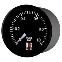 Load image into Gallery viewer, AutoMeter Gauges Autometer Stack 52mm 0-1 Bar M10 Male Pro Stepper Motor Fuel Pressure Gauge - Black
