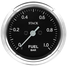 Load image into Gallery viewer, AutoMeter Gauges Autometer Stack 52mm 0-1 Bar M10 Male Pro Stepper Motor Fuel Pressure Gauge - Classic
