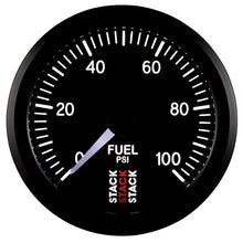 Load image into Gallery viewer, AutoMeter Gauges Autometer Stack 52mm 0-100 PSI 1/8in NPTF Male Pro Stepper Motor Fuel Pressure Gauge - Black
