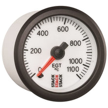 Load image into Gallery viewer, AutoMeter Gauges Autometer Stack 52mm 0-1100 Deg C Pro Stepper Motor Exhaust Gas Temp Gauge - White
