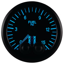 Load image into Gallery viewer, AutoMeter Gauges Autometer Stack 52mm 0-15 PSI 1/8in NPTF Male Pro-Control Fuel Pressure Gauge - Black
