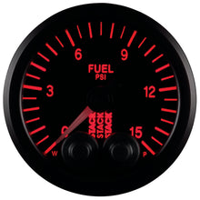 Load image into Gallery viewer, AutoMeter Gauges Autometer Stack 52mm 0-15 PSI 1/8in NPTF Male Pro-Control Fuel Pressure Gauge - Black
