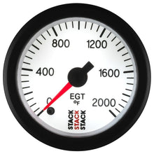 Load image into Gallery viewer, AutoMeter Gauges Autometer Stack 52mm 0-2000 Deg F Pro Stepper Motor Exhaust Gas Temp Gauge - White
