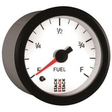 Load image into Gallery viewer, AutoMeter Gauges Autometer Stack 52mm 0-280 Ohm Programmable Pro Stepper Motor Fuel Level Gauge - White
