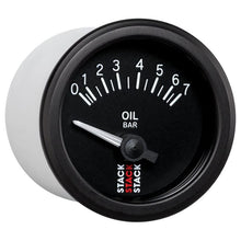Load image into Gallery viewer, AutoMeter Gauges Autometer Stack 52mm 0-7 Bar M10 (M) Electric Oil Pressure Gauge - Black
