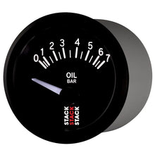 Load image into Gallery viewer, AutoMeter Gauges Autometer Stack 52mm 0-7 Bar M10 (M) Electric Oil Pressure Gauge - Black
