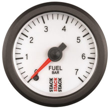 Load image into Gallery viewer, AutoMeter Gauges Autometer Stack 52mm 0-7 Bar M10 Male Pro Stepper Motor Fuel Pressure Gauge - White
