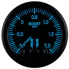 Load image into Gallery viewer, AutoMeter Gauges Autometer Stack 52mm -1 to +2 Bar (Incl T-Fitting) Pro-Control Boost Pressure Gauge - Black
