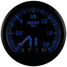 Load image into Gallery viewer, AutoMeter Gauges Autometer Stack 52mm -1 to +2 Bar (Incl T-Fitting) Pro-Control Boost Pressure Gauge - Black
