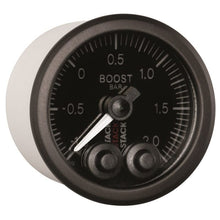 Load image into Gallery viewer, AutoMeter Gauges Autometer Stack 52mm -1 to +2 Bar (Incl T-Fitting) Pro-Control Boost Pressure Gauge - Black

