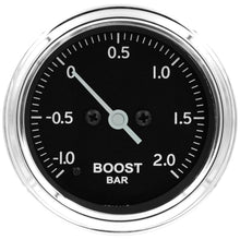 Load image into Gallery viewer, AutoMeter Gauges Autometer Stack 52mm -1 to +2 Bar (Incl T-Fitting) Pro Stepper Motor Boost Pressure Gauge - Classic
