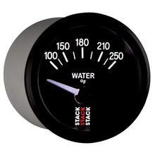 Load image into Gallery viewer, AutoMeter Gauges Autometer Stack 52mm 100-250 Deg F 1/8in NPTF Electric Water Temp Gauge - Black
