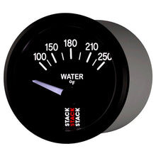 Load image into Gallery viewer, AutoMeter Gauges Autometer Stack 52mm 100-250 Deg F 1/8in NPTF Electric Water Temp Gauge - Black
