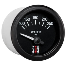 Load image into Gallery viewer, AutoMeter Gauges Autometer Stack 52mm 100-250 Deg F 1/8in NPTF Electric Water Temp Gauge - Black
