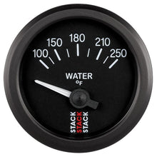 Load image into Gallery viewer, AutoMeter Gauges Autometer Stack 52mm 100-250 Deg F 1/8in NPTF Electric Water Temp Gauge - Black
