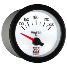 Load image into Gallery viewer, AutoMeter Gauges Autometer Stack 52mm 100-250 Deg F 1/8in NPTF Electric Water Temp Gauge - White
